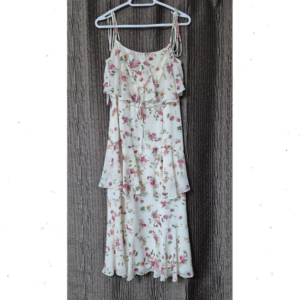WAFY Imola Floral Tiered Midi Dress